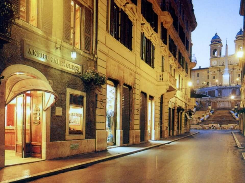 antico caffe greco roadside view