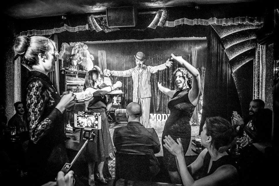 la conventicola club with people dancing