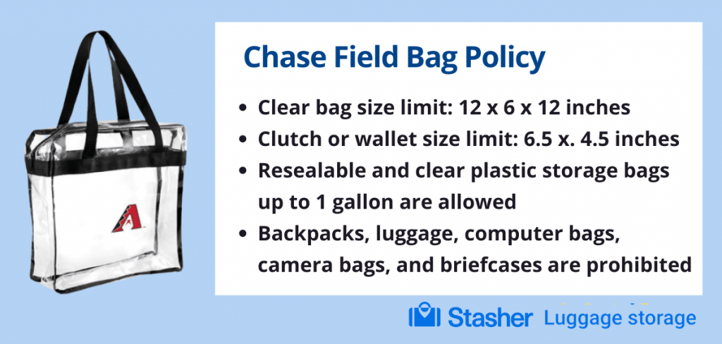 Chase Field Bag Policy