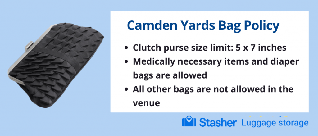 Camden Yards Bag Policy