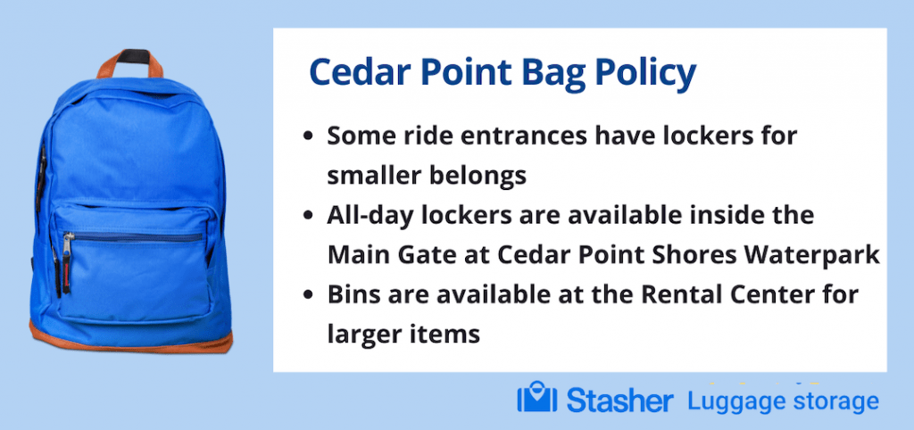 Cedar Point Bag Policy