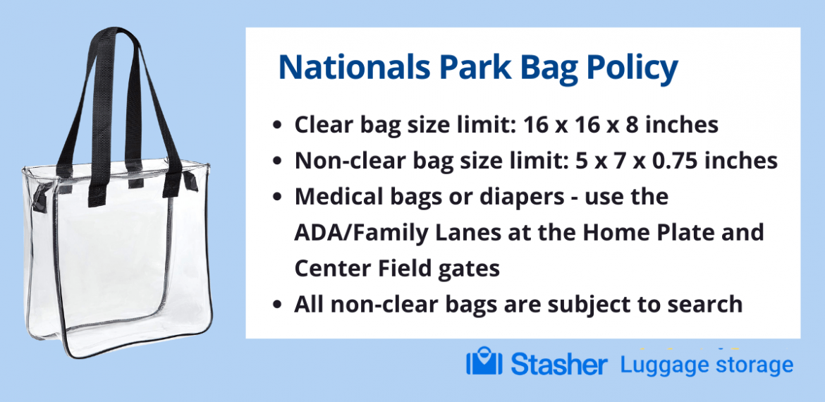 Nationals Park Bag Policy 2024 Everything You Need To Know Stasher Blog